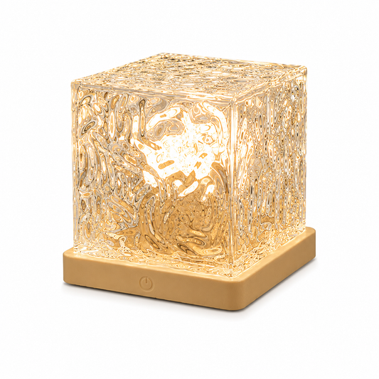 Water Ripple Touch Dimmable Night Light-3-Color Mood Lamp