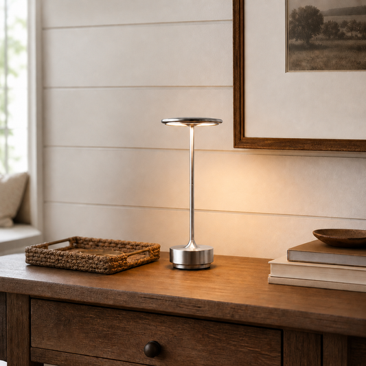 Minimal Line Aluminum Touch Table Lamp-Dimmable