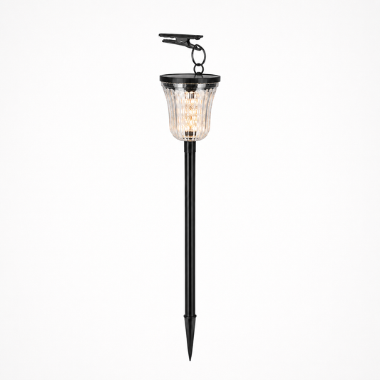 Solar Crystal-Glow Stake Pathway Light