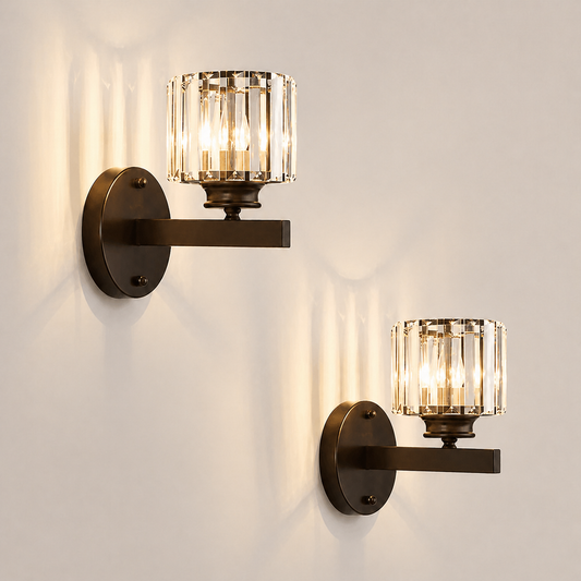 Marlow Prism Cordless Wall Sconce Set of 2