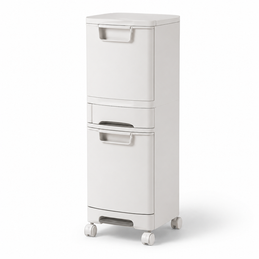 32L Slim 3-Tier Sorting Trash & Recycling Bin