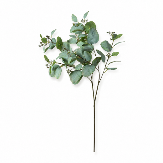 Faux Eucalyptus Stem (33.86in, 3-Fork)