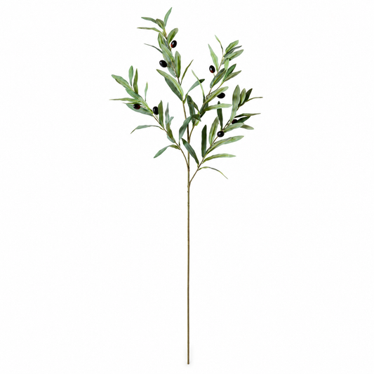 Faux Olive Branch Stem (37.4in, 4-Fork)