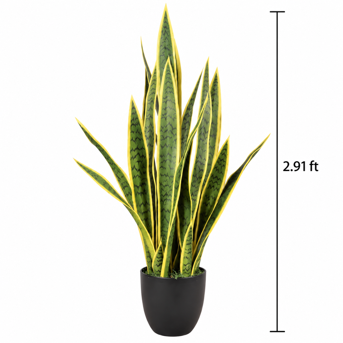 Faux Variegated Snake Plant (2.92 ft H)