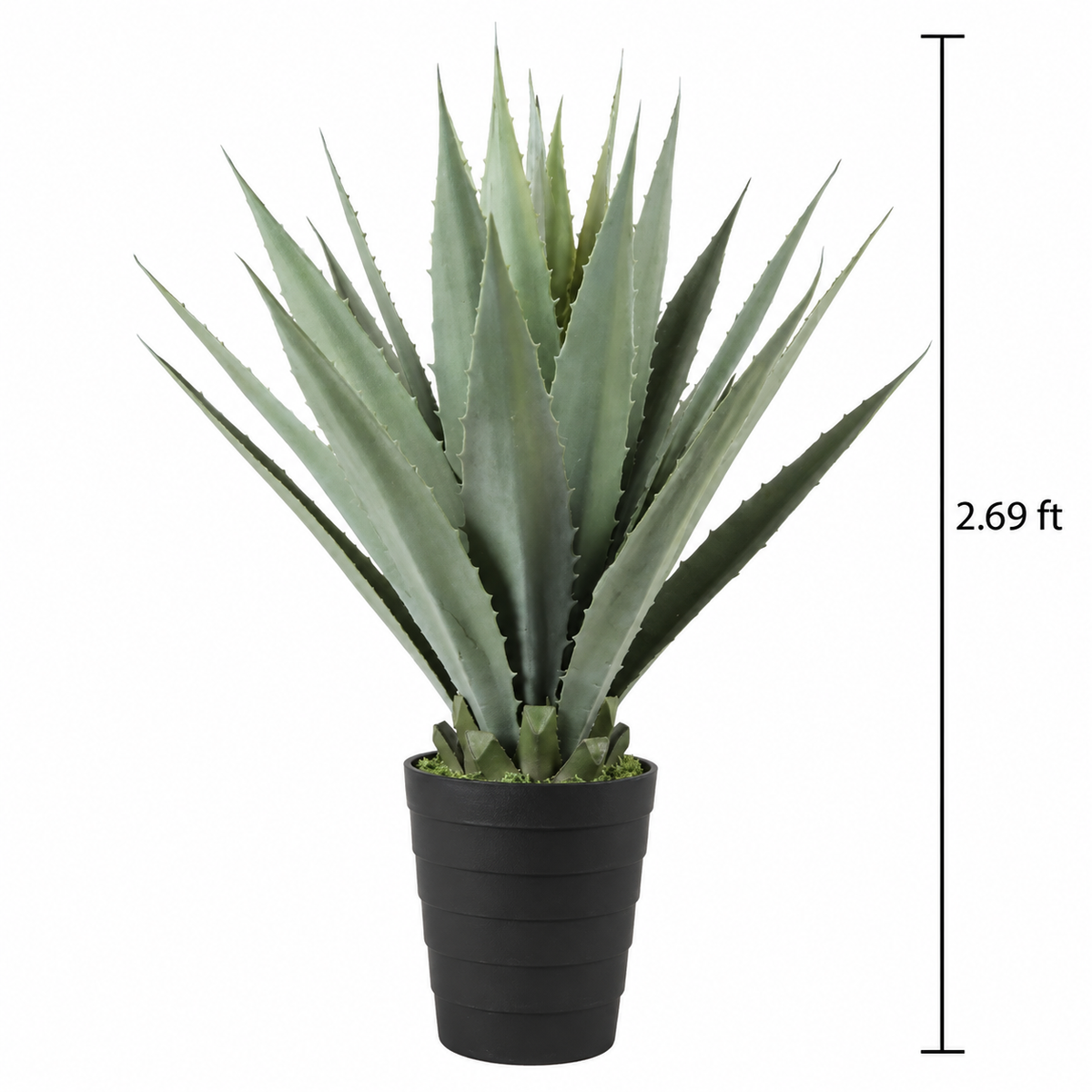 Faux Gray-Green Agave (2.69 ft H)