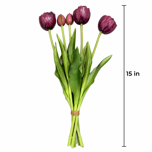 Faux Tulip Stem (A123 Style) (15.35 in H)