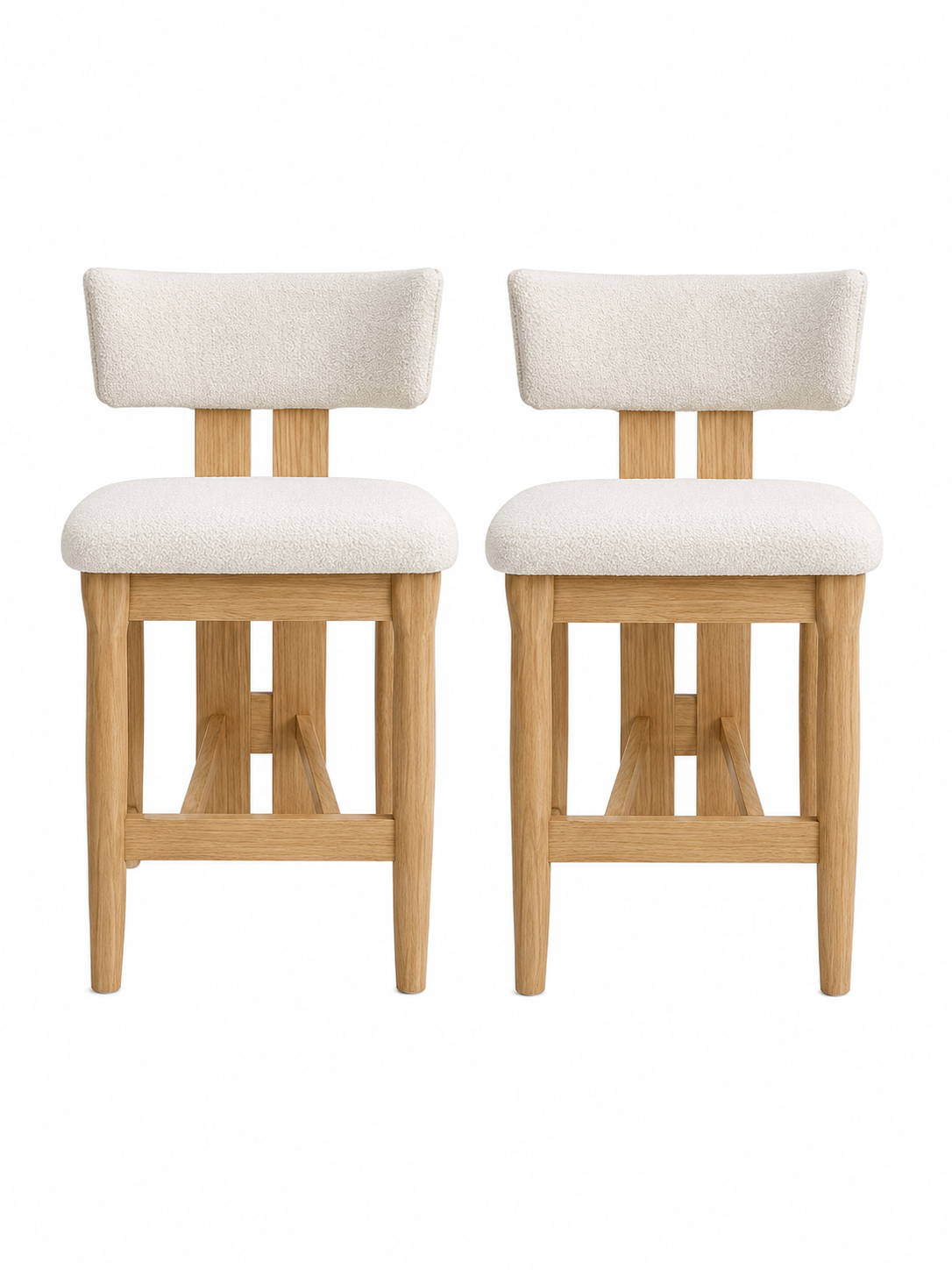 Fleece Dining Counter Stool (Set of 2)