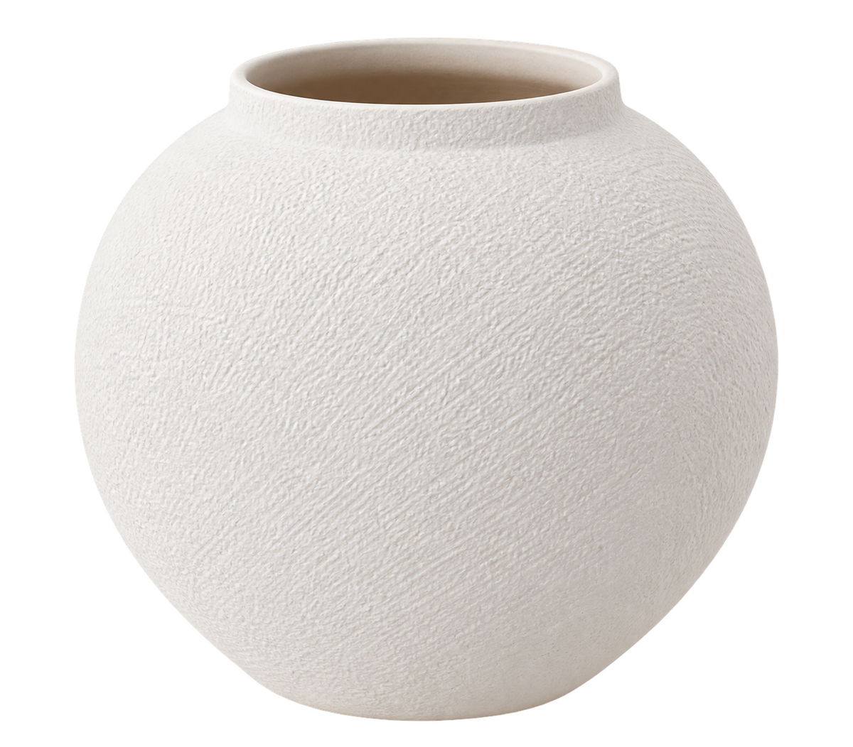 White Ceramic Vase-Small