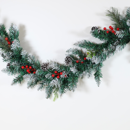 Snow Spray Christmas Garland (3 Different Sizes)