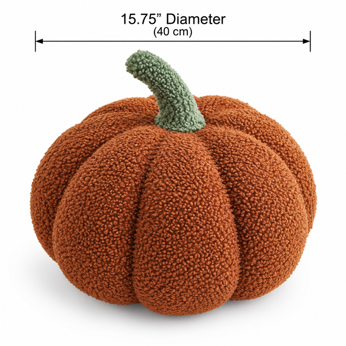 Brown Pumpkin Throw Pillow (15.75 in)