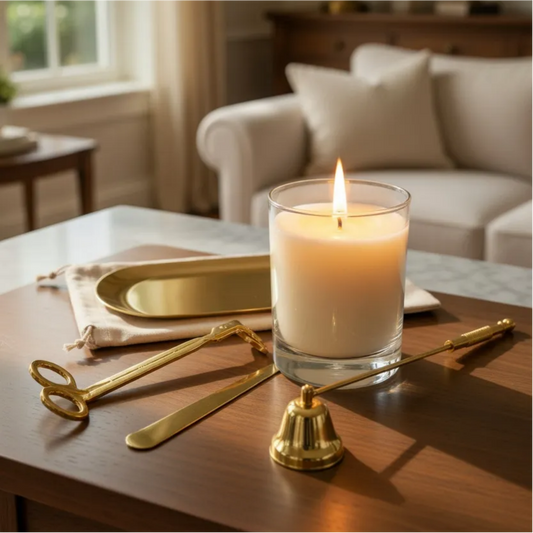 Stainless Steel Candle Care Tool Set (Tray Included)
