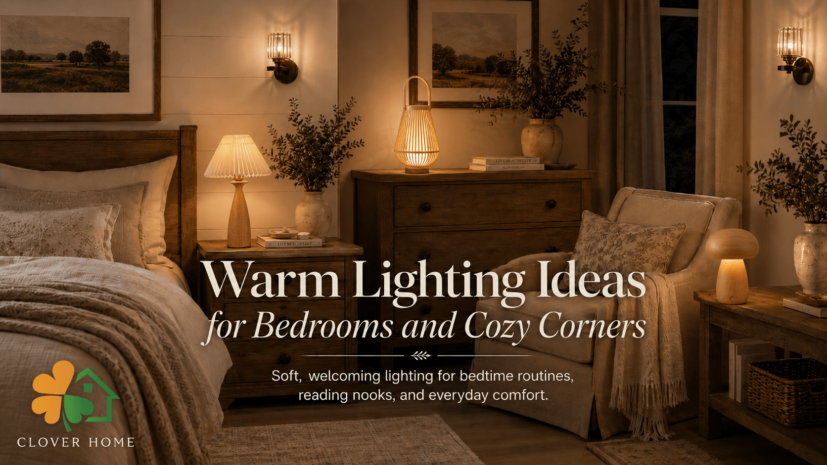 Warm Lighting Ideas for Bedrooms and Cozy Corners