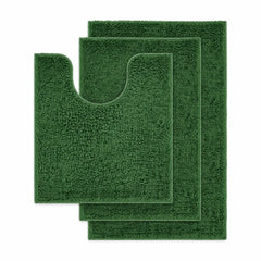 Thick chenille bath rug close-up showing plush texture