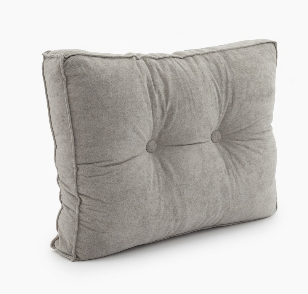 Cloud-Plush Tufted Backrest Cushion-Bed & Sofa Support Pillows (2-Pack)