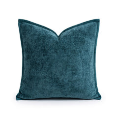 Velvet-Piped Chenille Pillow Cover-Elevated Trim Detail (Cover Only)