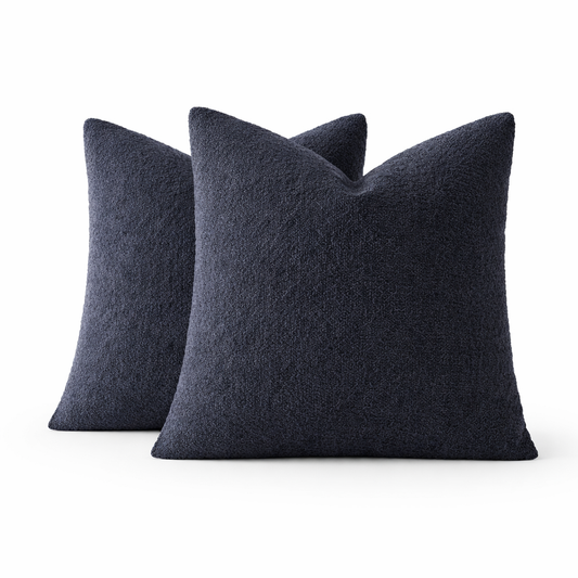 Boucle Pillow Cover-Cozy Textured Loop Yarn (Cover Only)