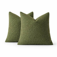 Boucle Pillow Cover-Cozy Textured Loop Yarn (Cover Only)