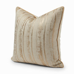 Distressed Stripe Piped Pillow Cover-18inx18in