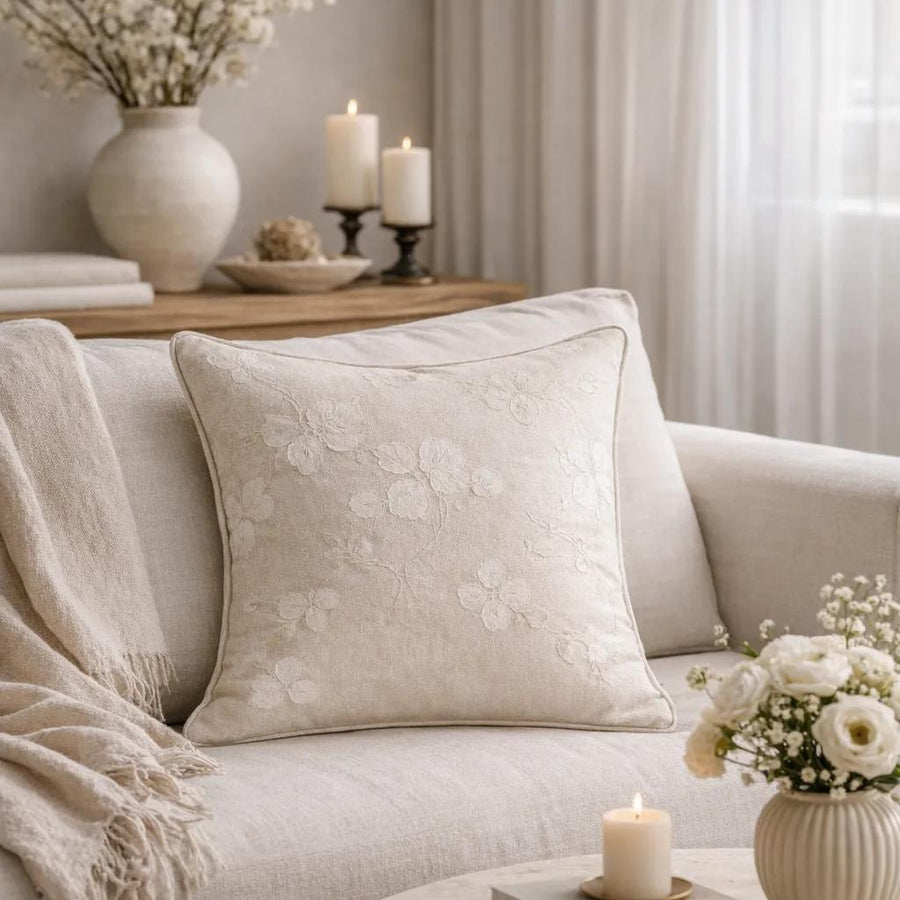 Atelier Botanica Jacquard Pillow Cover-18inx18in