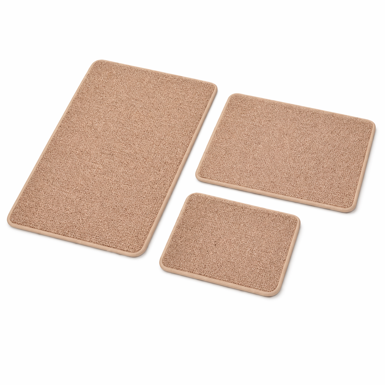 RitualWeave Quick-Dry Bath Mat-Woven Texture, Rubber-Backed