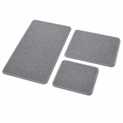 RitualWeave Quick-Dry Bath Mat-Woven Texture, Rubber-Backed