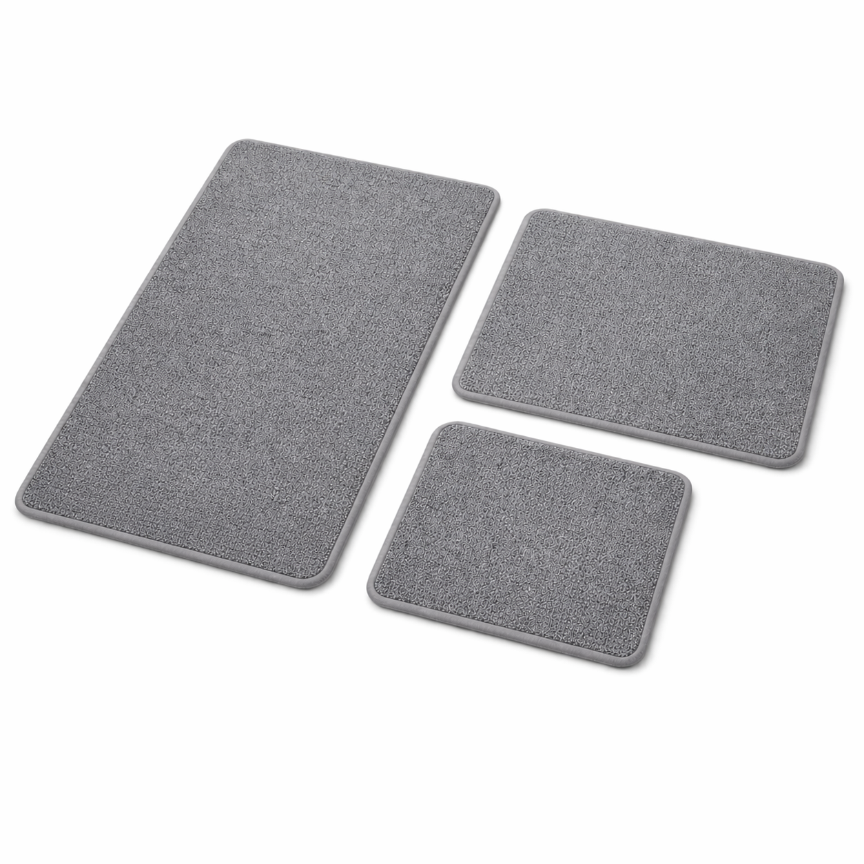 RitualWeave Quick-Dry Bath Mat-Woven Texture, Rubber-Backed