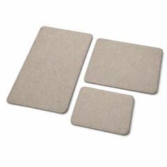 RitualWeave Quick-Dry Bath Mat-Woven Texture, Rubber-Backed