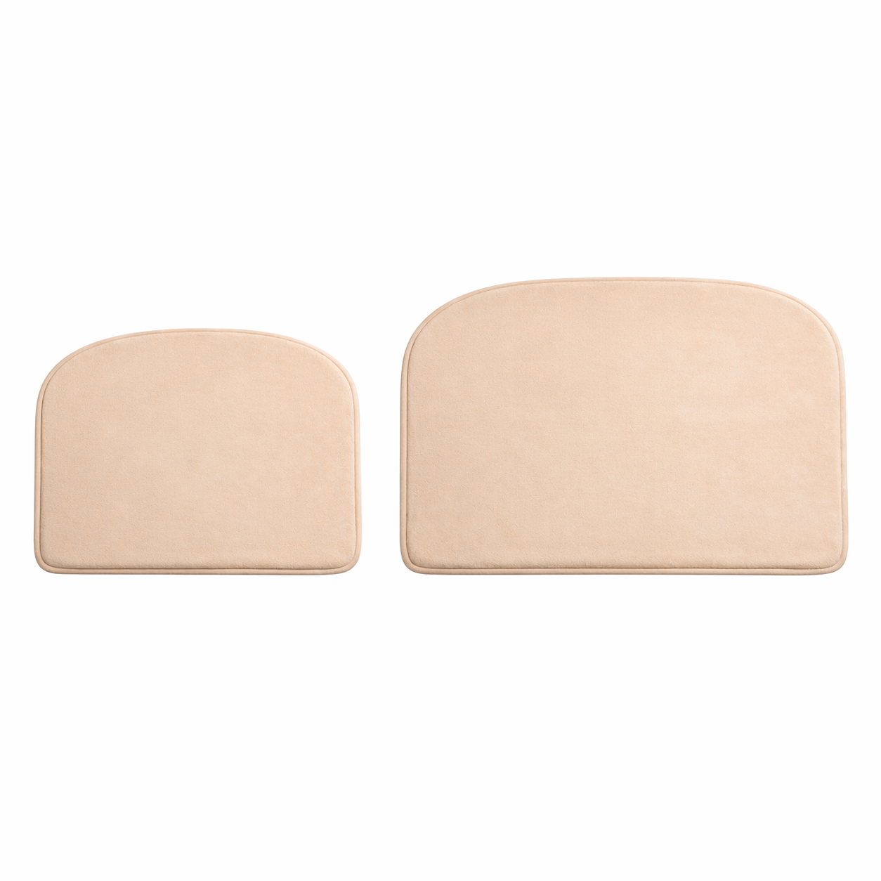 ArchComfort Memory Foam Bath Mat-Minimal Half-Moon, Non-Slip Backing
