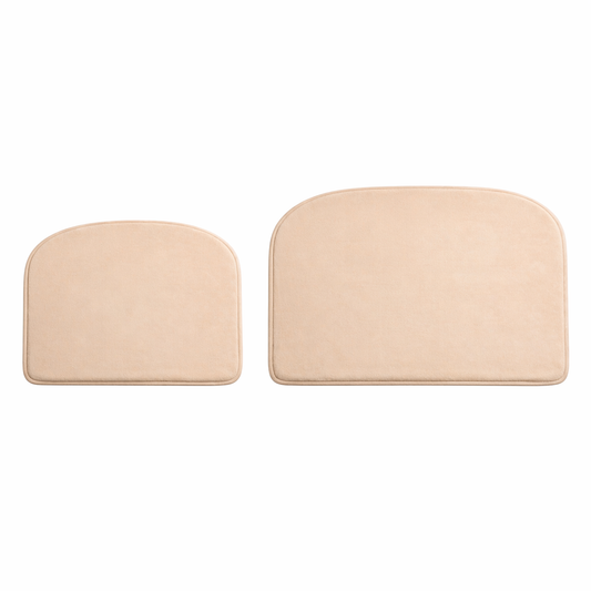 ArchComfort Memory Foam Bath Mat-Minimal Half-Moon, Non-Slip Backing
