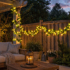 Ivy Garland LED String Lights-Solar, Battery Box, or USB Power (100 LEDs)