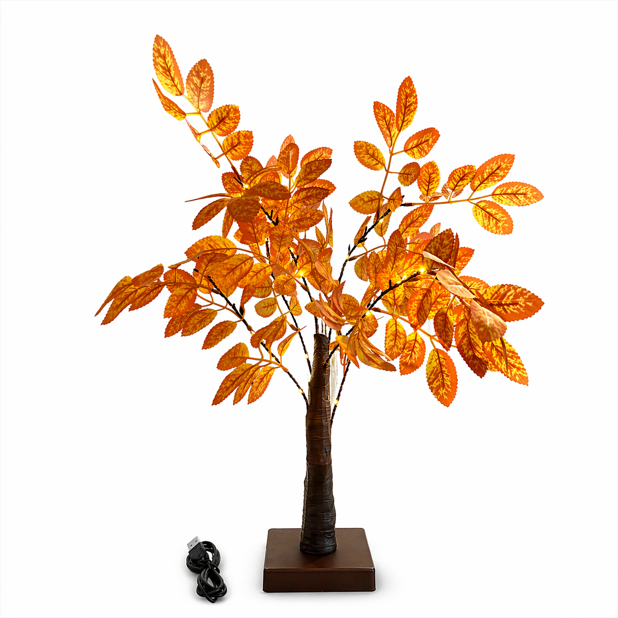 Botanical USB LED Tree Lamp-Warm White Desktop Accent Light