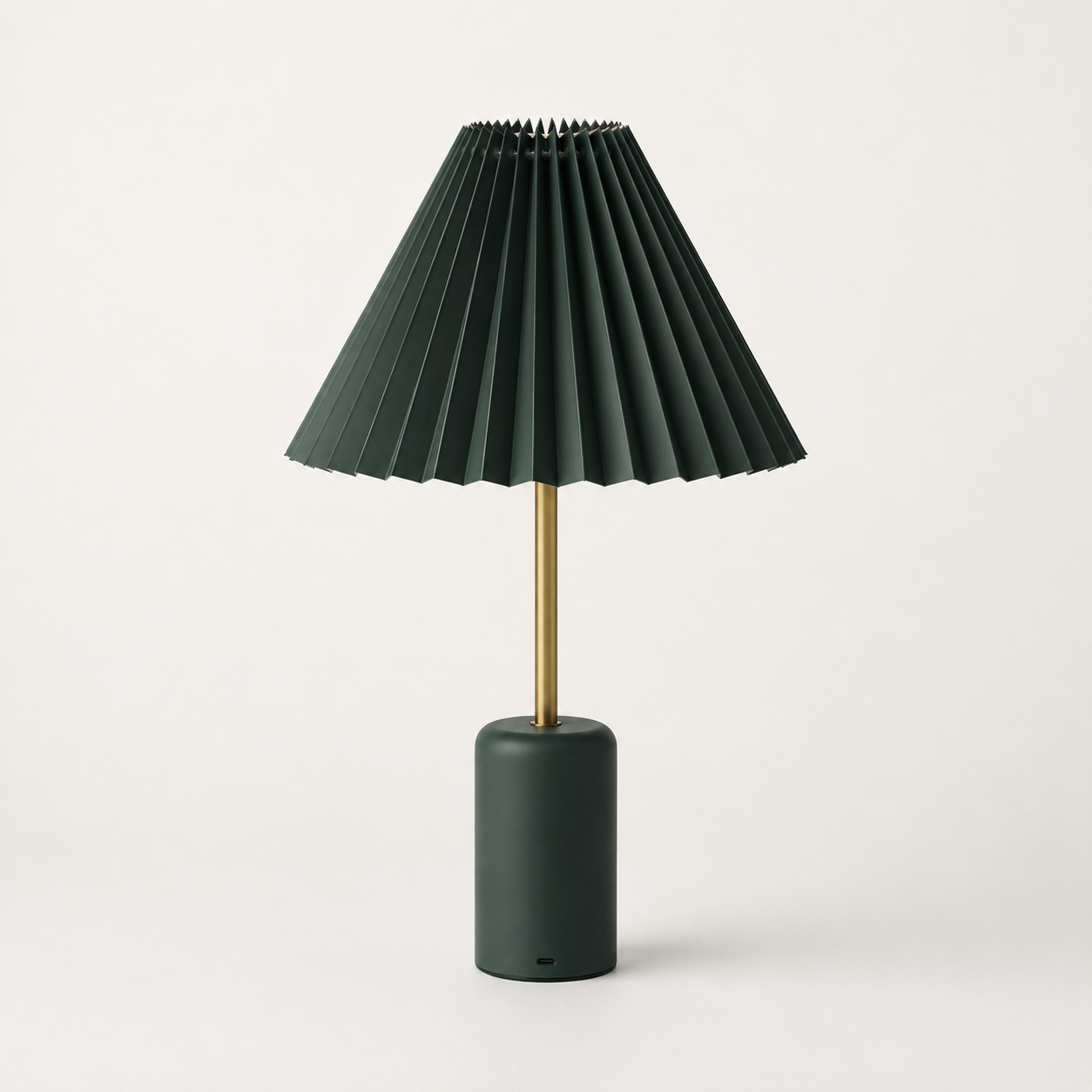 Cordless Pleated Shade Rechargeable Table Lamp