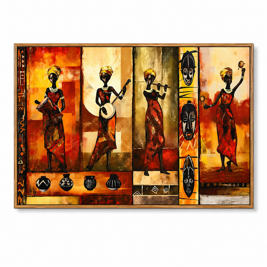 Savanna Rhythm Canvas Wall Art, 40x60 cm (15.75x23.62 in) - Gallery-Wrapped