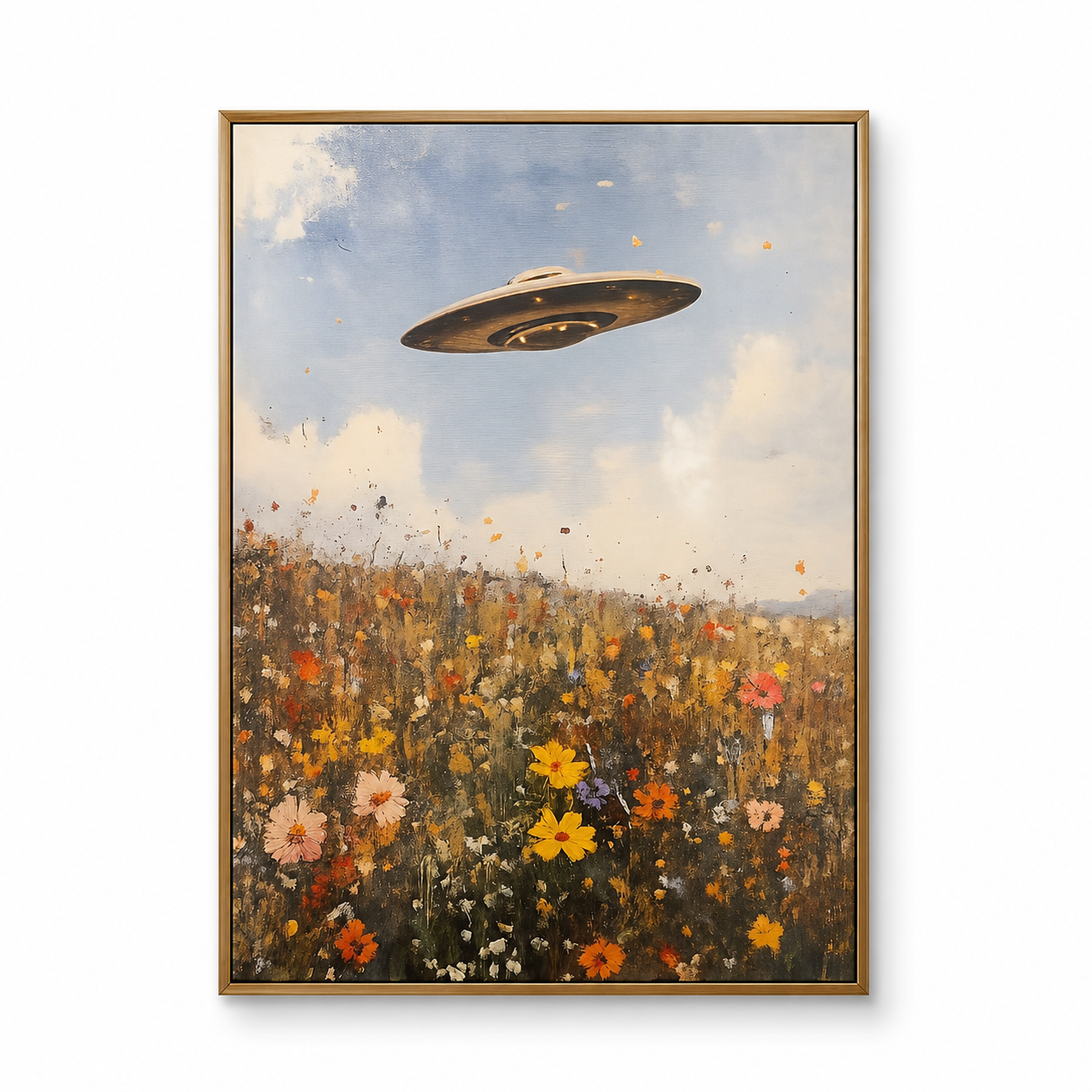 Meadow Encounter Canvas Wall Art Gallery-Wrapped