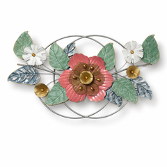 Warm Blossom 3D Metal Wall Art (45in x 24in)