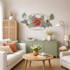 Warm Blossom 3D Metal Wall Art (45in x 24in)