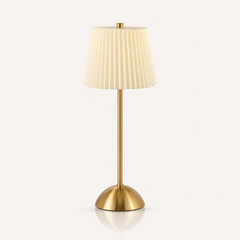 Pleated Shade Touch Dimmable Table Lamp