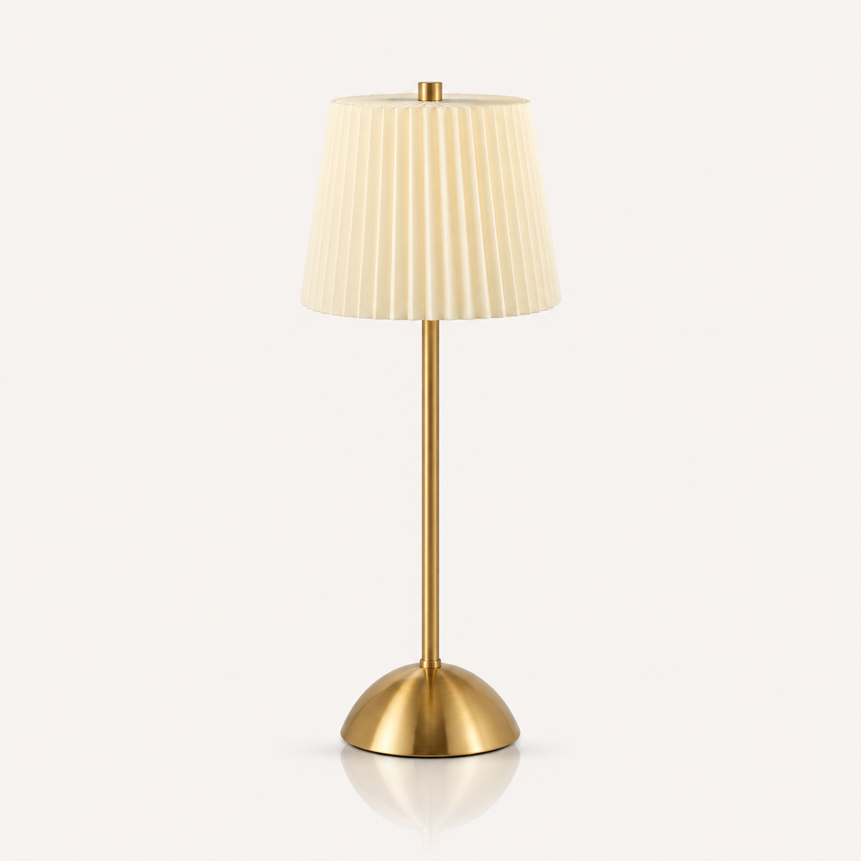 Pleated Shade Touch Dimmable Table Lamp