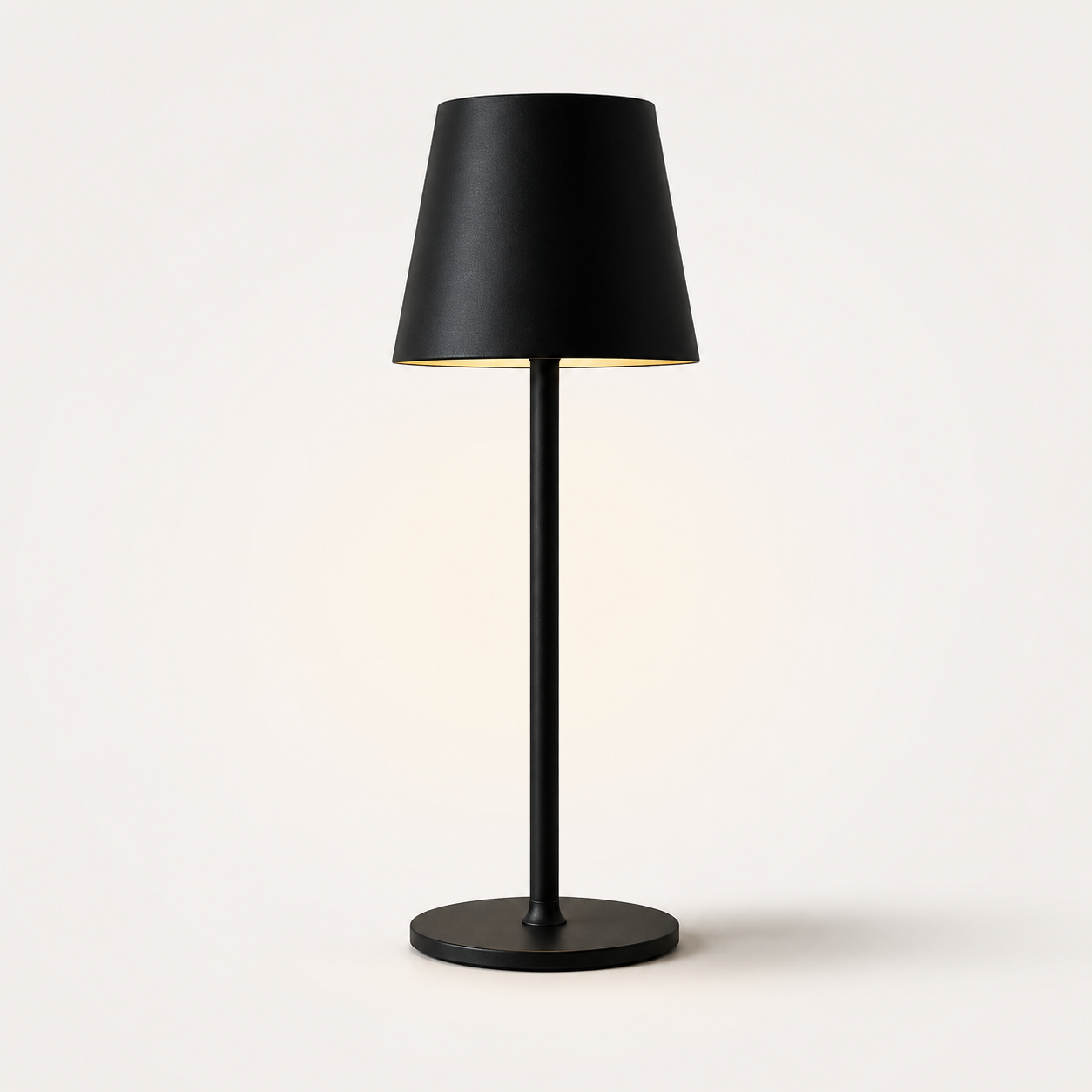 Modern Shade Touch Dimmable Table Lamp-Sculptural Metal Accent