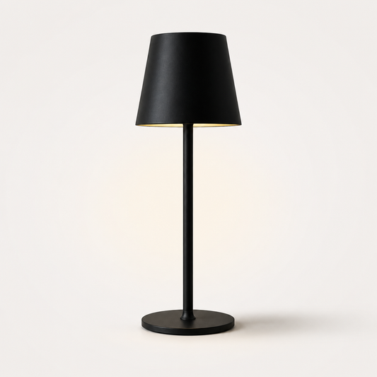 Modern Shade Touch Dimmable Table Lamp-Sculptural Metal Accent