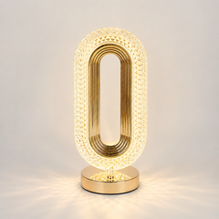 Oval Halo Touch Dimmable Acrylic Lamp
