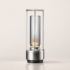 Vintage-Inspired Aluminum Lantern Touch Lamp