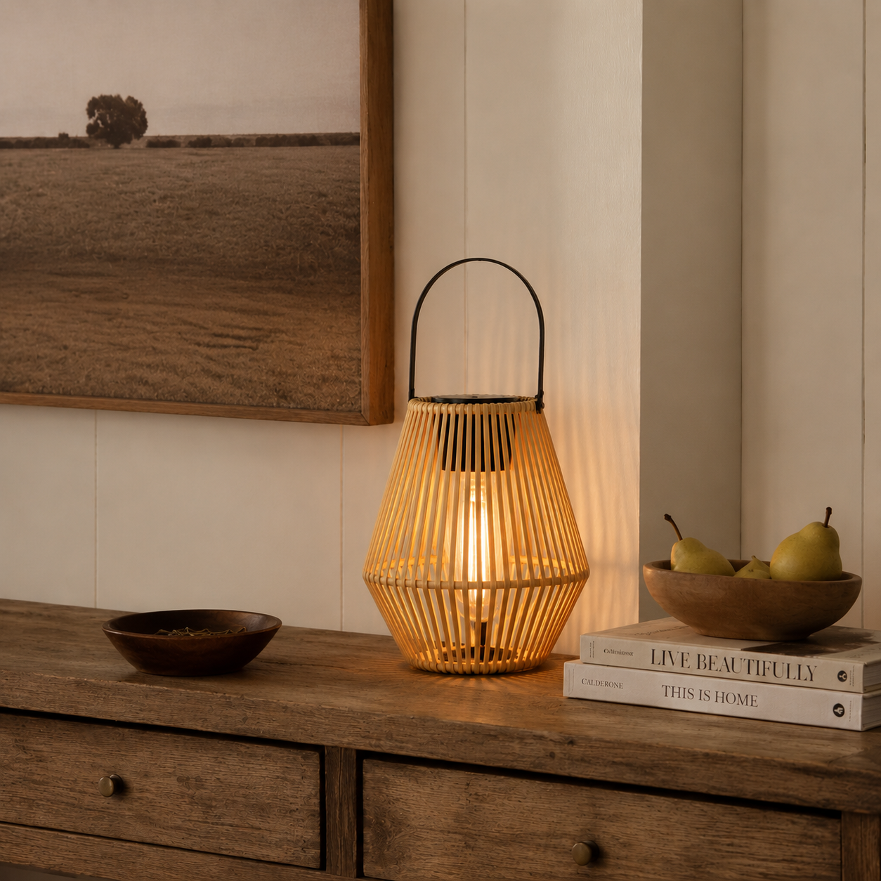 Solar Woven Hanging Lantern-Waterproof