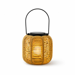 Round Woven Hanging Lantern-Ambient Outdoor Lantern (LED Included)