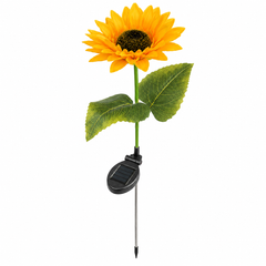 Solar Sunflower Garden Stake Light-Warm Bloom Glow for Pathways & Garden Beds
