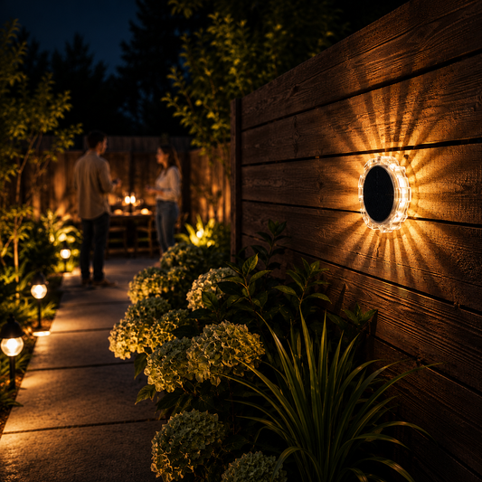 Solar Sunburst Wall Light