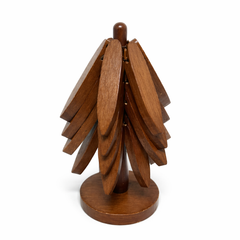 Walnut Canopy Coaster Tree Set-5