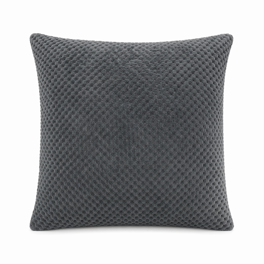 Textured Waffle Plush That Folds Into a Pillow-Cozy Comfort