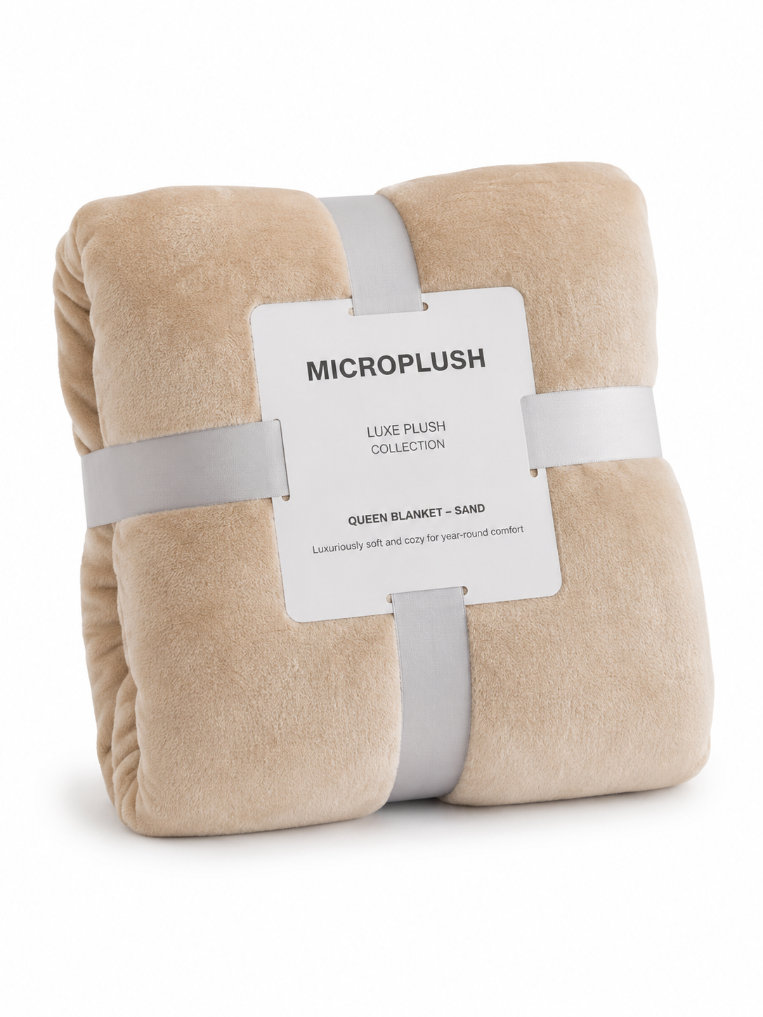 Luxe Microplush Flannel Fleece Blanket-Queen