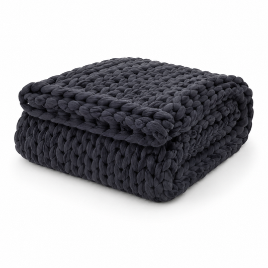 Heavyweight Chunky Knit Throw Blanket-50in x 60in